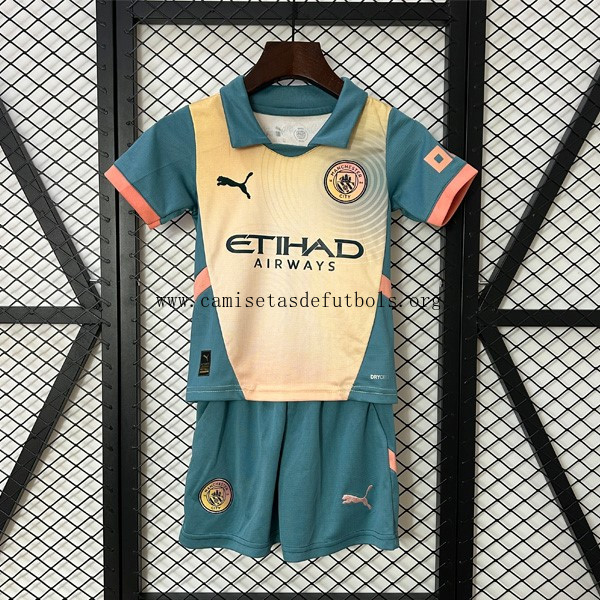 Camiseta Manchester City 4ª Niño 2024/25 ¡¡Ni te imaginas chollazo, pide ahora!
