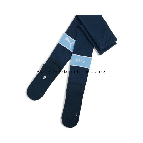 Calcetines Manchester City Replica Primera Ropa 2024/25 ¡¡Qué liquidación, aprovéchalo!