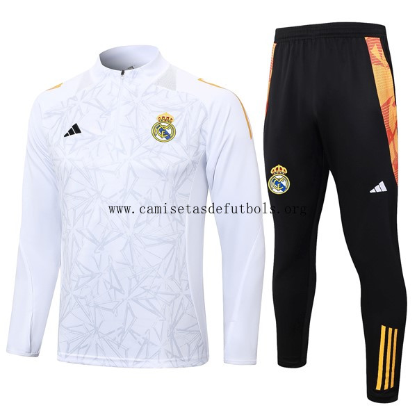Sudadera De Training Real Madrid 2024/25 Blanco Gris 3 Ofertón fantástico