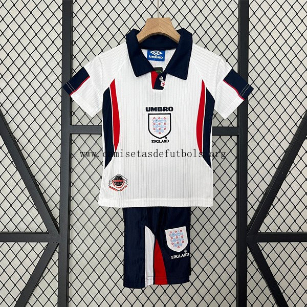 Camiseta Inglaterra Replica Primera Ropa Niño Retro 1998 ¡¡Cómo descuentazo, aprovéchalo!
