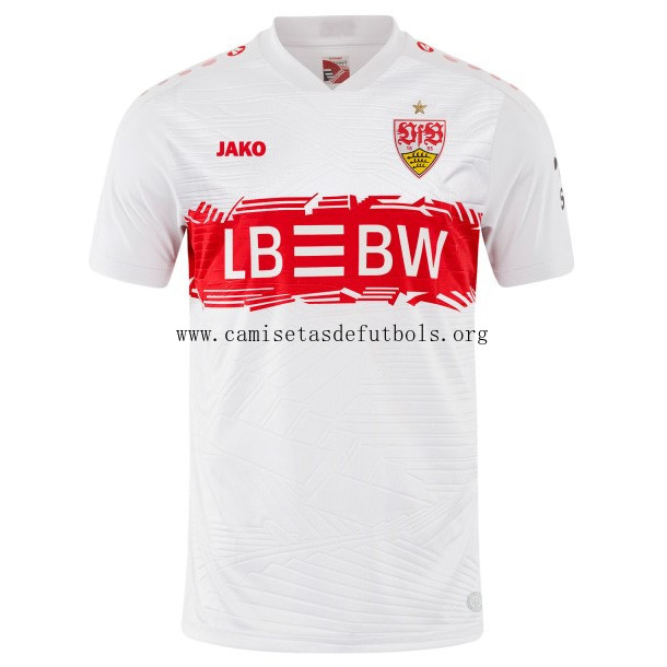 Camiseta VfB Stuttgart Replica Primera Ropa 2025/26 Gangaza, agarra