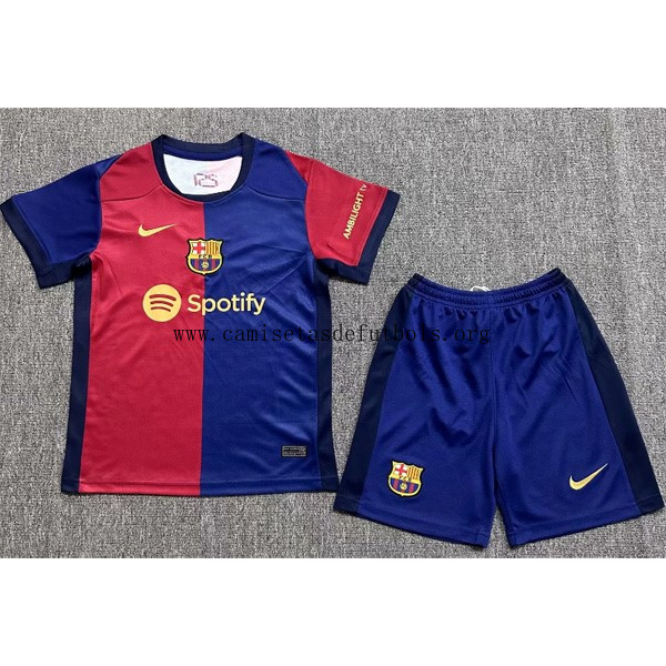 Camiseta Barcelona Replica Primera Ropa All Sponsors Niño 2024/25 Activa este saldo irrisorio