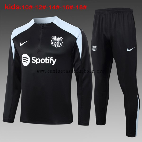 Niños Sudadera De Training Barcelona 2024/25 Negro Gris 3 ¡¡Ni te imaginas saldo, consigue!