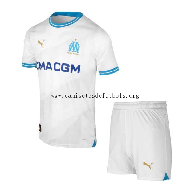 Camiseta Marsella Replica Primera Ropa Niño 2023/24 Paga menos de derribo