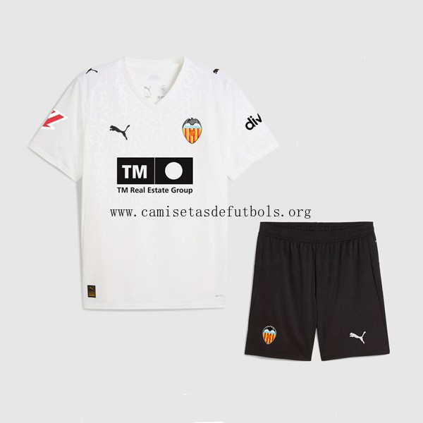 Camiseta Valencia Replica Primera Ropa Niño 2025/26 Liquidación, aprovéchalo