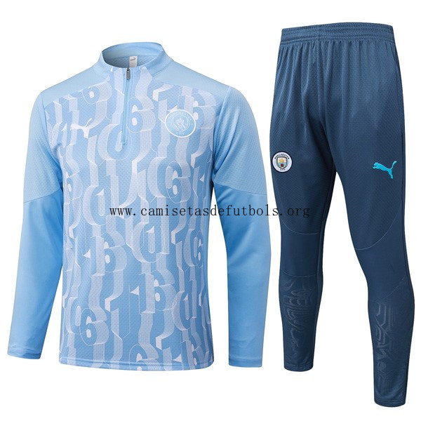 Sudadera De Training Manchester City 2024/25 Azul Maravilloso precio, agarra como nunca