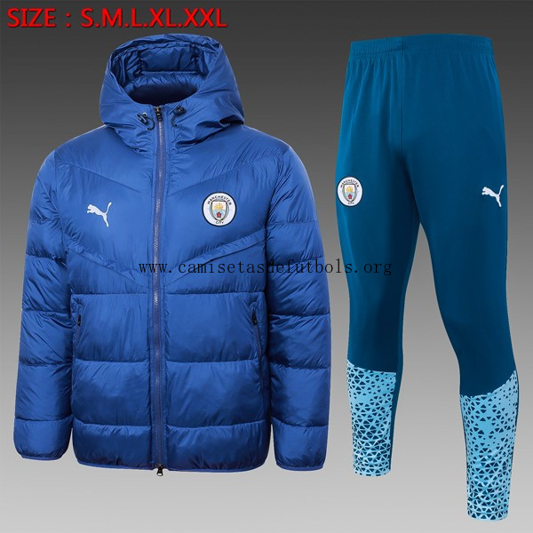 Abrigo Plumón Manchester City Conjunto Completo 2024/25 Azul 2 Adquiere calidad asegurada