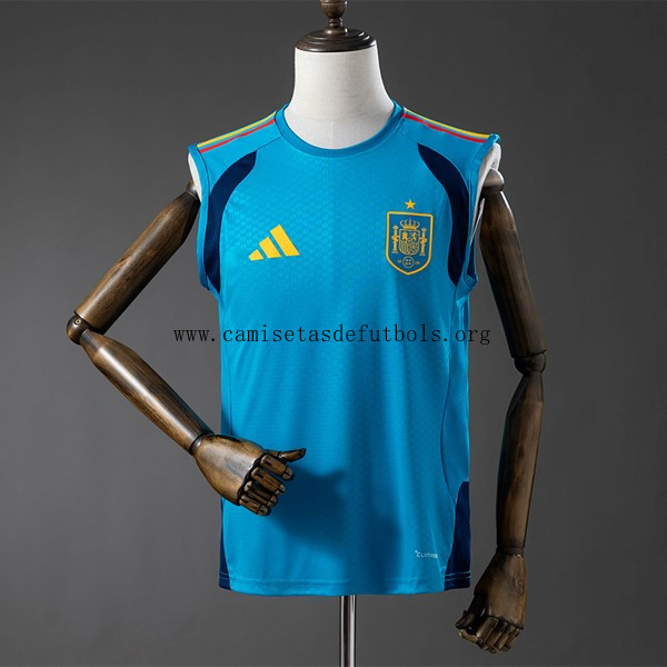 Camiseta España Training Sin Mangas 2026 Azul Gangaza, adquiere