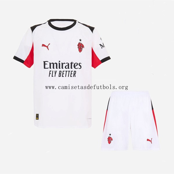 Camiseta AC Milan Replica Segunda Ropa Niño 2025/26 ¿¡Qué saldo?