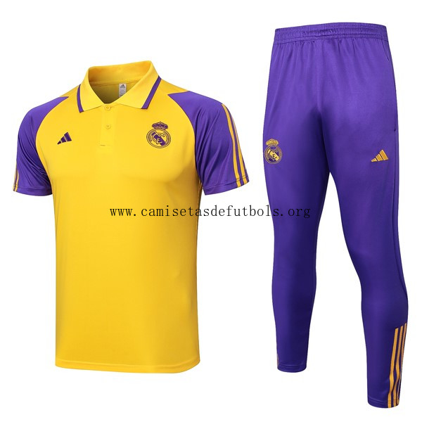 Polo Real Madrid Conjunto Completo 2024/25 Amarillo Purpura Chollazo rebajado por tiempo limitado Polo Real Madrid Conjunto Completo 2024/25 Amarillo Purpura Chollazo rebajado por tiempo limitado