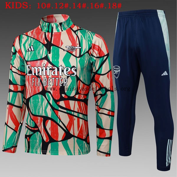 Ninos Sudadera De Training Arsenal 2025/26 Verde Rojo ¡¡Vaya descuento, agarra!