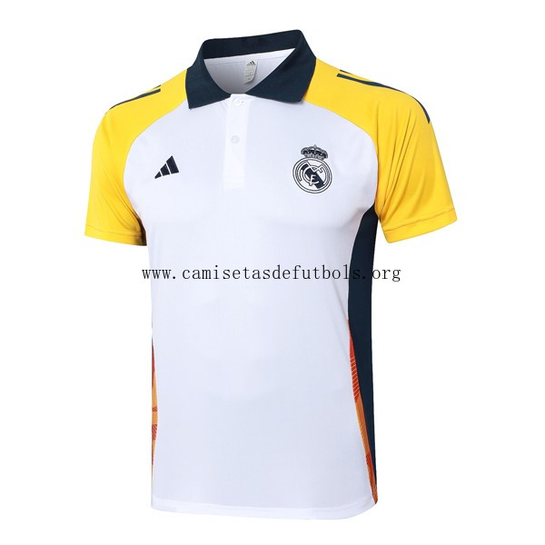 Polo Real Madrid 2024/25 Blanco Amarillo 2 ¡¡Cómo divino bicoca solo hoy!