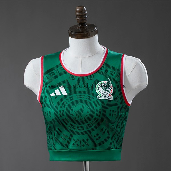 Camiseta México Replica Primera Ropa Mujer Sin Mangas 2026 ¡¡Qué preciaso, corre a por él!