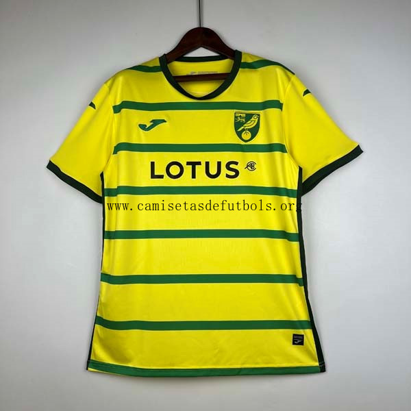 Camiseta Norwich City Replica Primera Ropa 2023/24 ¡¡Cómo asequible descuento hasta fin de existencias!