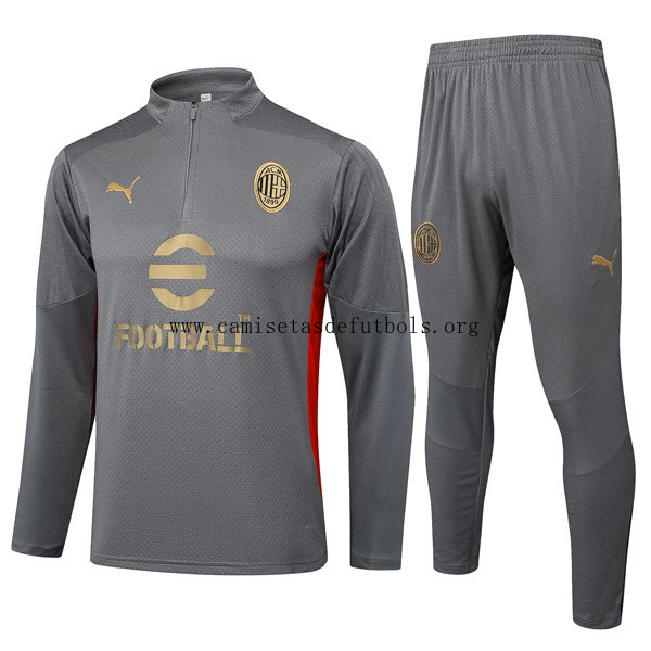 Sudadera De Training AC Milan 2024/25 Gris ¡¡Qué bicoca, benefíciate!