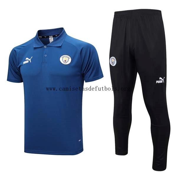 Polo Manchester City Conjunto Completo 2023/24 Azul Negro Benefíciate este ganga justo