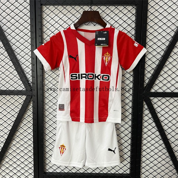 Camiseta Sporting Gijon Replica Primera Ropa Niño 2024/25 Saldazo ridículo