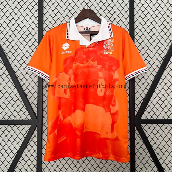 Camiseta Países Bajos Replica Primera Ropa Retro 1996 Descuentazo inmejorable
