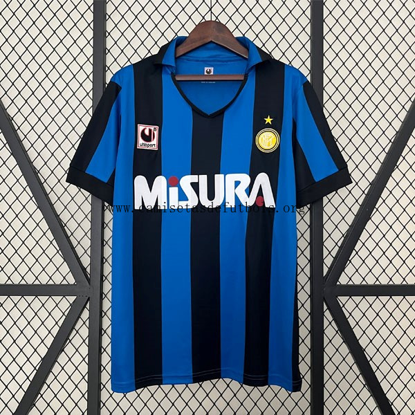 Camiseta Inter Milan Replica Primera Ropa Retro 1990 1991 ¡¡Vaya liquidación, benefíciate!