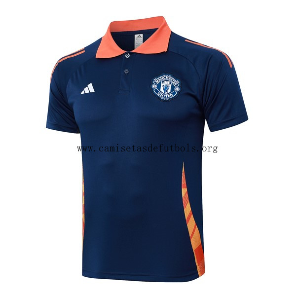 Polo Manchester United 2024/25 Azul Naranja Aprovéchalo este descuentazo asequible