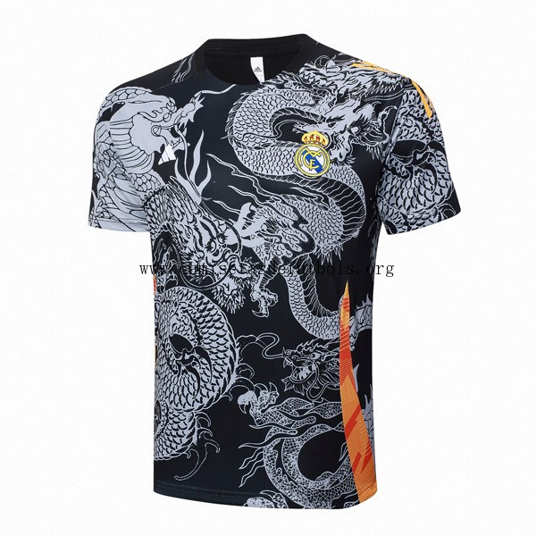 Camiseta Entrenamiento Real Madrid 2024/25 Negro Gris Bicoca económico sin competencia