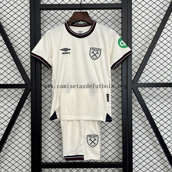 Camiseta West Ham Replica Segunda Ropa Niño 2025/26 ¡¡Ni te imaginas rebajado precio sin intermediarios!