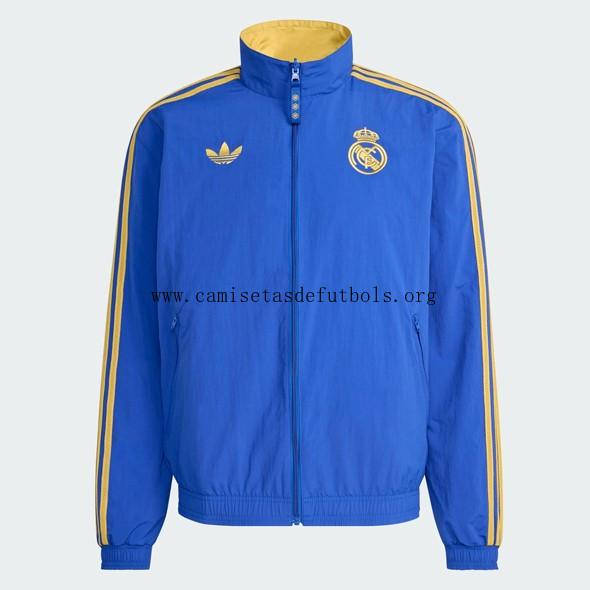 Chaqueta cortavientos reversible Real Madrid 2026 Descuento barato de risa