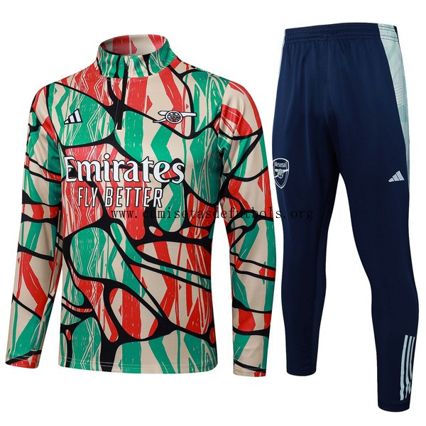 Sudadera De Training Arsenal 2025/26 Verde Rojo Rebajón inmejorable