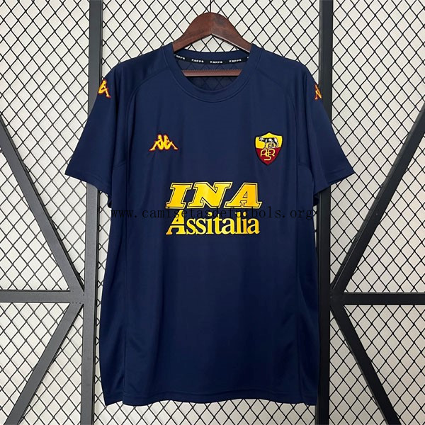Camiseta AS Roma Replica Tercera Ropa Retro 2000 2001 ¡¡Qué descuentazo, aprovéchala ya!
