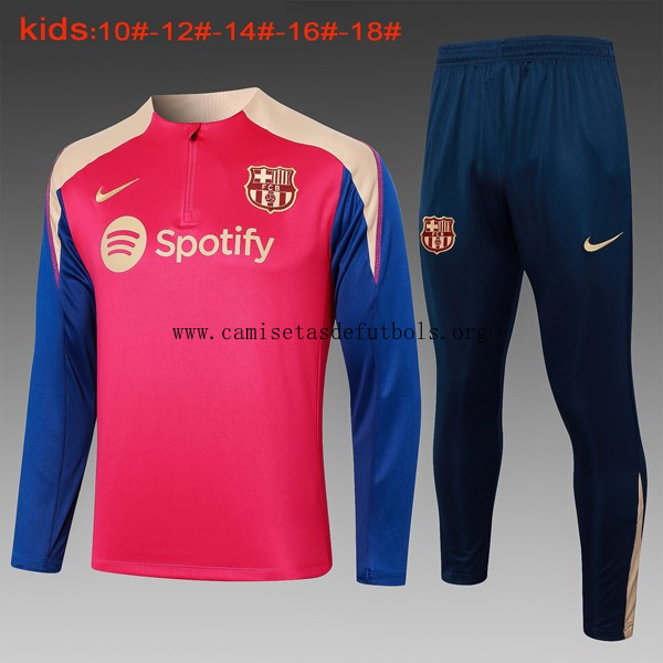 Niños Sudadera De Training Barcelona 2024/25 Rojo Azul ¡¡Qué demencial chollazo sin intermediarios!