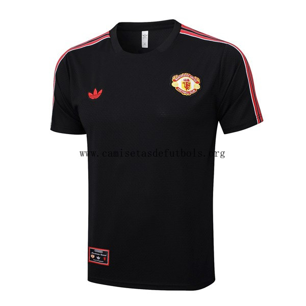 Camiseta Entrenamiento Manchester United 2025/26 Negro 3 ¡¡Qué alucinante oferta de fábrica!