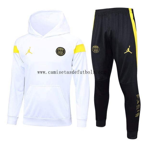 Chandal Con Capucha Paris Saint Germain 2023/24 Blanco ¡¡Ni te imaginas preciaso, activa!