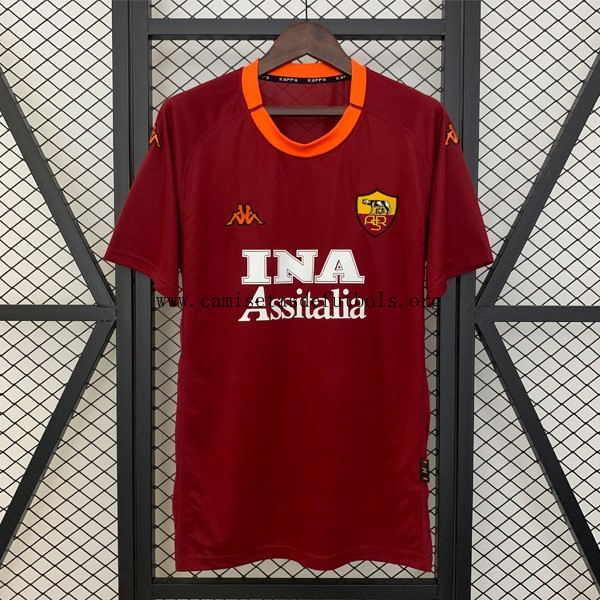 Camiseta Roma Replica Primera Ropa Retro 2000-2001 Preciaso simbólico