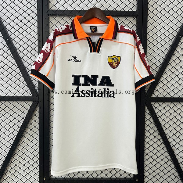 Camiseta Roma Replica Segunda Ropa Retro 1998-1999 Liquidación estupendo hasta fin de existencias