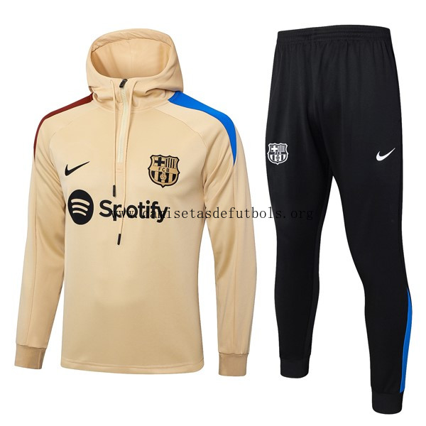 Sudadera Con Capucha Barcelona 2024/25 Amarillo 3 ¡¡Ni te imaginas barato saldazo hasta fin de existencias!