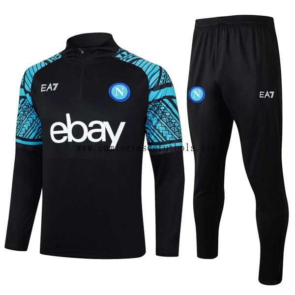 Sudadera De Training Napoli 2024 Negro 2 ¡¡Qué maravilloso precio como nunca!
