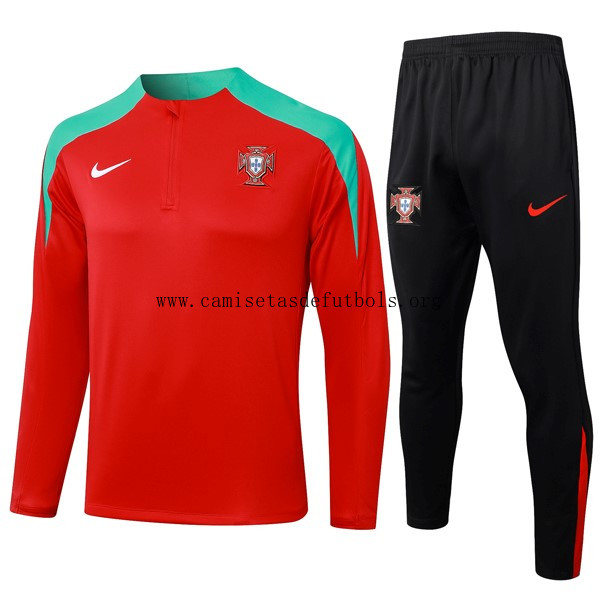 Sudadera De Training Portugal 2024/25 Rojo Verde 3 Paga menos este preciaso estupendo