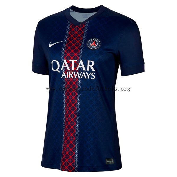 Camiseta PSG Replica Primera Ropa Mujer 2025/26 Ahorro económico solo hoy