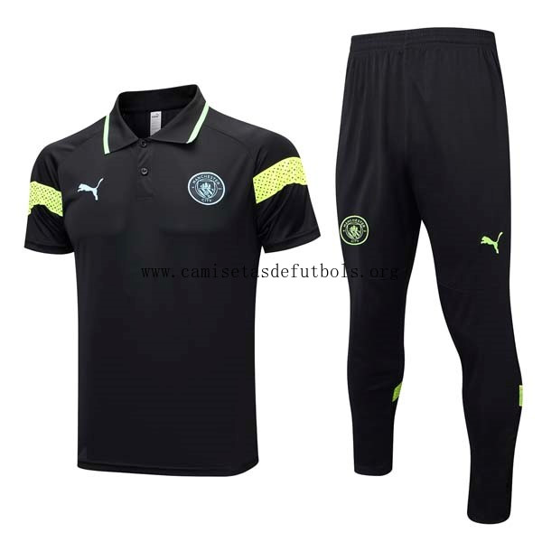 Polo Manchester City Conjunto Completo 2023/24 Negro 2 ¡¡Vaya oferta, aprovéchalo!