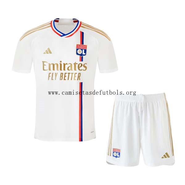 Camiseta Lyon Replica Primera Ropa Niños 2023/24 Formidable descuento, aprovéchala ya de outlet