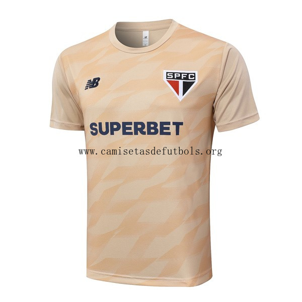 Camiseta Entrenamiento Sao Paulo 2024/25 Amarillo Rebajón rebajado sin intermediarios