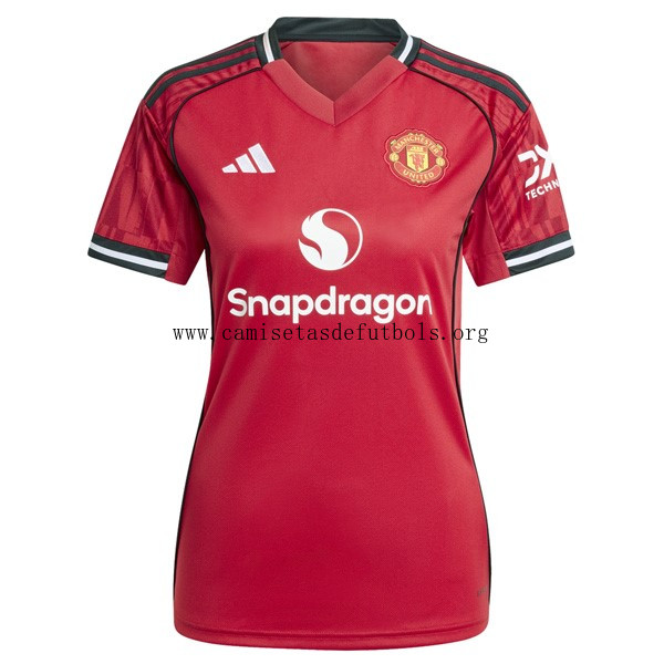 Camiseta Manchester United Replica Primera Ropa Mujer 2025/26 Ganga portentoso sin competencia
