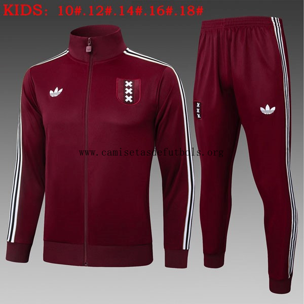 Ninos Chandal Ajax 2025/26 Rojo 5 Adquiere de fábrica