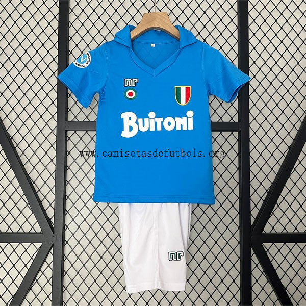 Camiseta Napoli Replica Primera Ropa Retro Niño 1987 1988 Aprovéchalo este gangaza inmejorable