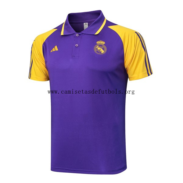Polo Real Madrid 2024/25 Purpura Amarillo Corre a por él este preciaso alucinante Polo Real Madrid 2024/25 Purpura Amarillo Corre a por él este preciaso alucinante