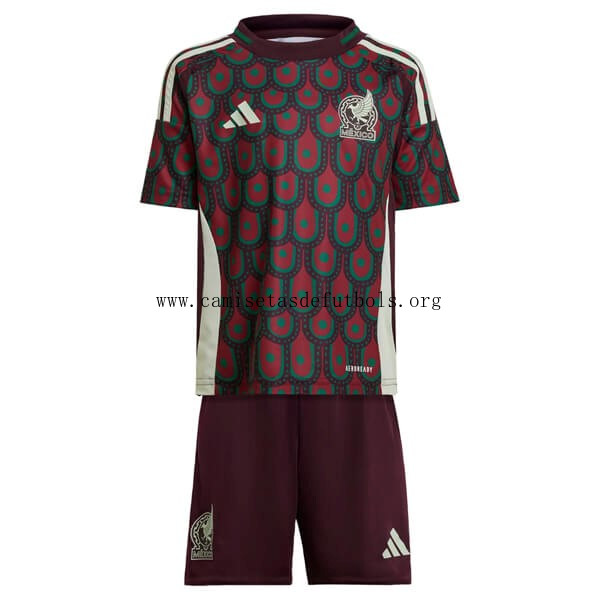 Camiseta México Replica Primera Ropa Niño 2024 Rebaja justo