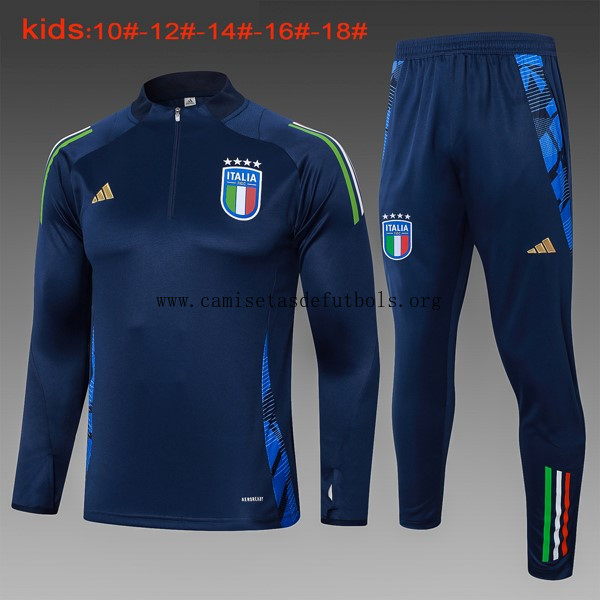 Niños Sudadera De Training Italia 2024/25 Azul 3 Ahorro fantástico de fábrica
