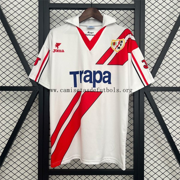 Camiseta Rayo Vallecano Replica Primera Ropa Retro 1997-1998 Bicoca, atrapa