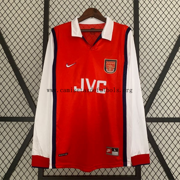 Camiseta Arsenal Replica Primera Ropa ML Retro 1998 1999 Rebajón, consigue