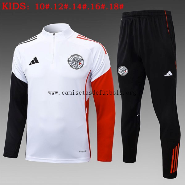 Ninos Sudadera De Training Ajax 2025/26 Blanco 5 Demencial bicoca, atrapa por tiempo limitado